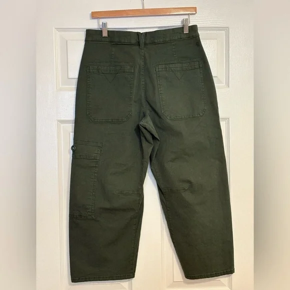 Anthropologie The Millie Low-Slung Barrel Pants by Pilcro size 28P 23” inseam - Picture 4 of 10